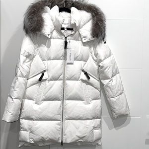 10 Crosby Derek Lam Coat.Down Puffer.Fox fur